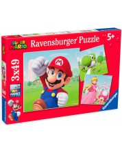 Παζλ Ravensburger  3 x 49  κομμάτια -σούπερ Μάριο