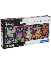 Πανοραμικό παζλ Clementoni 1000 κομμάτια - Χρώματα Disney -1