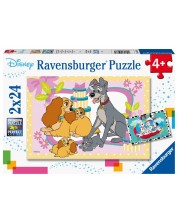 Παζλ Ravensburger από 2 x 24 κομμάτια - Κουτάβια της Disney