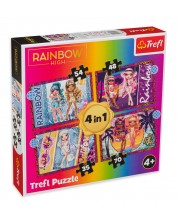 Παζλ Trefl 4 σε 1 -Οι κούκλες του Rainbow High -1
