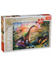 Παζλ Trefl 100 κομμάτια - Η γη των δεινοσαύρων 