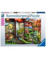 Παζλ Ravensburger 1000 τεμαχίων- Ιαπωνικό Κήπος Τσαγιού στο Κιότο