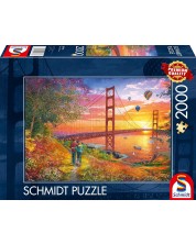Παζλ Schmidt 2000 κομμάτια - Βόλτα στη γέφυρα Golden Gate -1