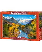 Παζλ Castorland 3000 τεμαχίων -Φθινόπωρο στο Εθνικό Πάρκο Zion, ΗΠΑ