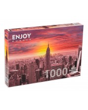 Παζλ Enjoy 1000 κομμάτια -  Ηλιοβασίλεμα πάνω από τη Νέα Υόρκη -1