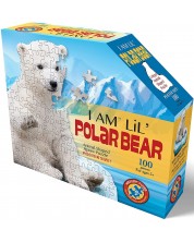 Παζλ Madd Capp 100 κομμάτια - Πολική αρκούδα 