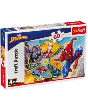 Παζλ Trefl 60 κομμάτια -Spiderman σε δράση -1