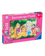 Παζλ  Ravensburger 2 x 24 κομμάτια - Οι καλύτερες φίλες τις πριγκίπισσες