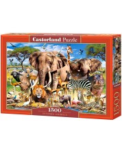 Παζλ Castorland από 1500 κομμάτια - Τα ζώα στη σαβάνα