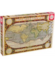 Παζλ  Educa 2000 τεμαχίων -Χάρτης του κόσμου