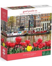 Παζλ Good Puzzle 1000 κομμάτια - Λουλούδια στο Άμστερνταμ -1