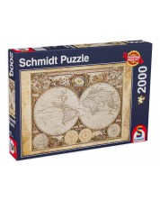 Παζλ Schmidt 2000 κομμάτια - Ιστορικός χάρτης του κόσμου 