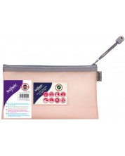 Φάκελος με φερμουάρ   Snopake - DL, παστέλ ροζ