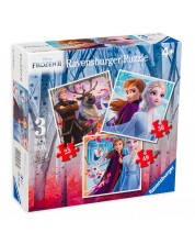 Παζλ Ravensburger 3 σε 1 - Νέες περιπέτειες σε Ψυχρά κι ανάποδα ΙΙ -1