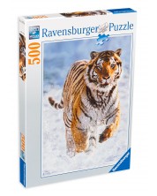 Παζλ Ravensburger 500 κομμάτια -Τίγρη στο χιόνι