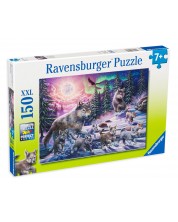 Παζλ Ravensburger 150 κομμάτια XXL - Λύκοι από το βορρά