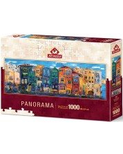 Πανοραμικό παζλ Art Puzzle 1000 κομμάτια - Πολύχρωμη πόλη -1