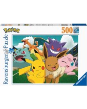 Παζλ  Ravensburger 500 κομμάτια - Pokémon Στο γήπεδο -1
