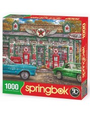 Παζλ Springbok 1000 κομμάτια - Σέρβις αυτοκινήτων -1