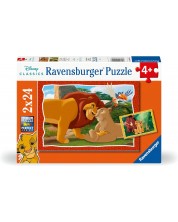 Παζλ Ravensburger 2х24 κομμάτια - Ο Βασιλιάς των Λιονταριών, Ο Κύκλος της Ζωής