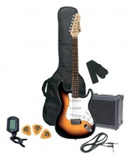 Σετ ηλεκτρική κιθάρα με αξεσουάρ Gewa - Pure RC-100 SB, Sunburst -1