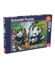 Παζλ Schmidt 500 τεμαχίων- Οικογένεια Panda