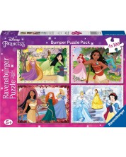 Παζλ Ravensburger 4х100 κομμάτια - Η Πριγκίπισσες της Disney
