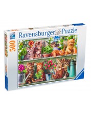 Παζλ Ravensburger από 500 κομμάτια - Γατάκια