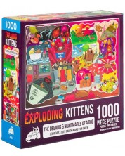 Παζλ Exploding Kittens 1000 κομμάτια - Εφιάλτες σκύλων -1
