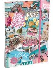 Φάκελος με λάστιχο  A4 Lizzy Card - Good vibes beach
