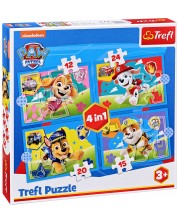 Παζλ Trefl 4 σε 1 - Paw Patrol εν κινήσει