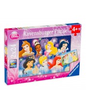 Παζλ Ravensburger 2 x 24 κομμάτια - Οι πριγκίπισσες της Disney  -1
