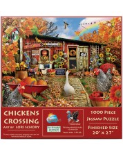 Παζλ SunsOut 1000 κομμάτια - Chickens Crossing -1