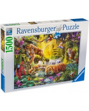 Παζλ Ravensburger από 1500 κομμάτια - Τίγρεις στη ζούγκλα