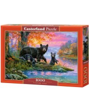 Παζλ Castorland από 1000 κομμάτια - Μια οικογένεια από αρκουδάκια