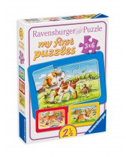 Παζλ Ravensburger 3 x 6 κομμάτια - Ζώα