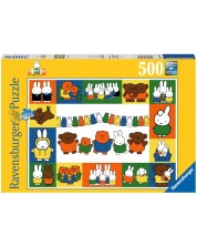 Παζλ Ravensburger 500 κομμάτια - Πορτρέτα της Miffy -1