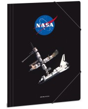 Φάκελο με λάστιχο Ars Una NASA - μαύρο ,Α4 -1
