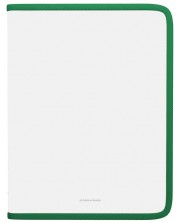 Φάκελος με φερμουάρ   Erich Krause - Matt Clear, A4+, πράσινο -1