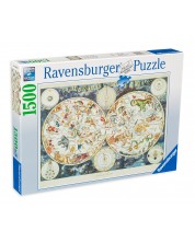 Παζλ Ravensburger από 1500 κομμάτια - Παγκόσμιος χάρτης