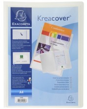 Φάκελος για προσφορές και παρουσιάσεις Exacompta - Kreacover, PP, A4, λευκό -1