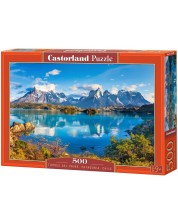 Παζλ Castorland 500 τεμαχίων -Torres del Paine, Παταγονία, Χιλή