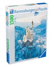 Παζλ Ravensburger  1500 κομμάτια - Κάστρο Neuschwanstein το χειμώνα