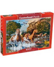 Παζλ Castorland 1000 τεμαχίων- Άλογα στο ποτάμι