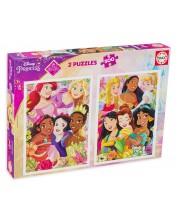Παζλ Educa από 2 x 500 κομμάτια - Πριγκίπισσες της Disney