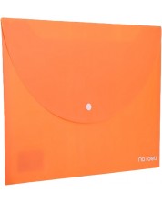 Φάκελος με κουπί Deli Rio - E38131, A4, πορτοκαλί -1