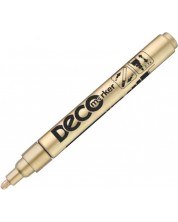 Μαρκαδόρος διαρκείας Ico Deco - Στρογγυλή μύτη,χρυσαφένιος