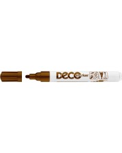 Μόνιμος μαρκαδόρος Ico Deco - Στρογγυλή μύτη,καφέ -1