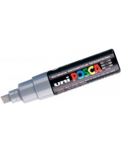 Ανεξίτηλος μαρκαδόρος με λοξή μύτη UNI POSCA, γκρι, 8 mm, PC-8K Grey -1