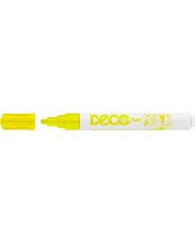 Μαρκαδόρος διαρκείας Ico Deco - Στρογγυλή μύτη, κίτρινο